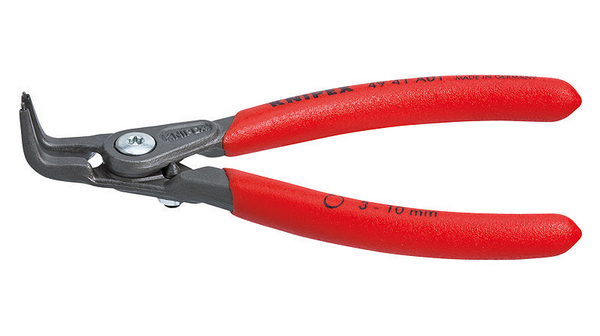 Pince à circlip, externe, 10mm, Coudé, 130mm